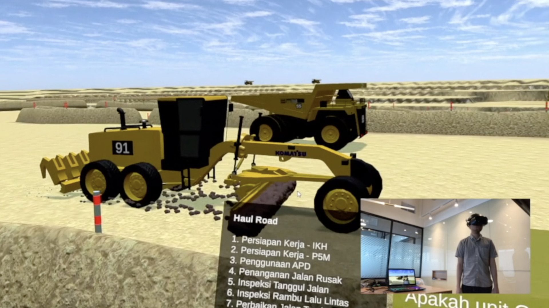 Coal Mine Supervisor VR Training