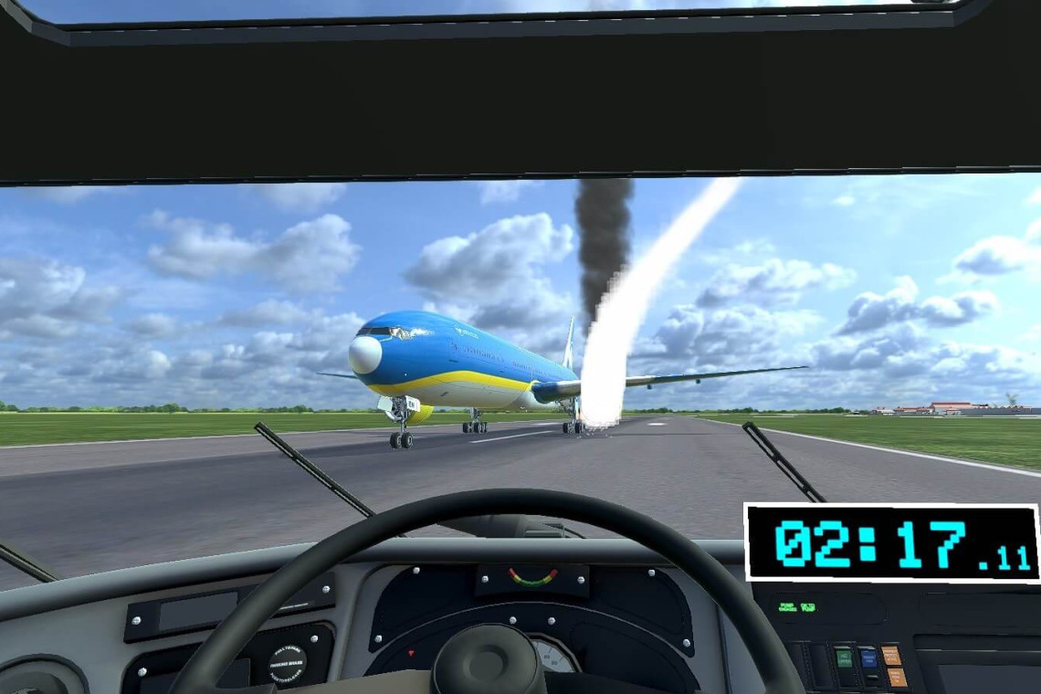 Case Study of Airport Rescue & Fire Fighting (ARFF) VR Simulation Training in Angkasapura II 15 ARFF Turret Water Stream