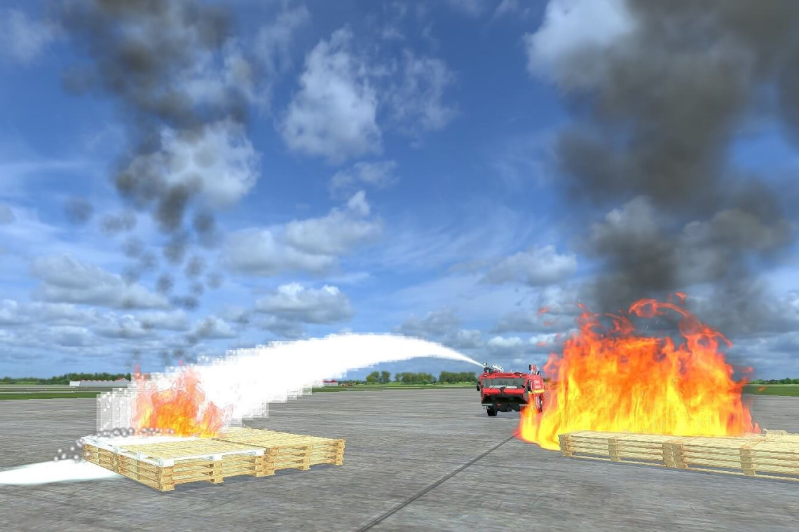 Case Study of Airport Rescue & Fire Fighting (ARFF) VR Simulation Training in Angkasapura II 12 ARFF Crate Fire Training